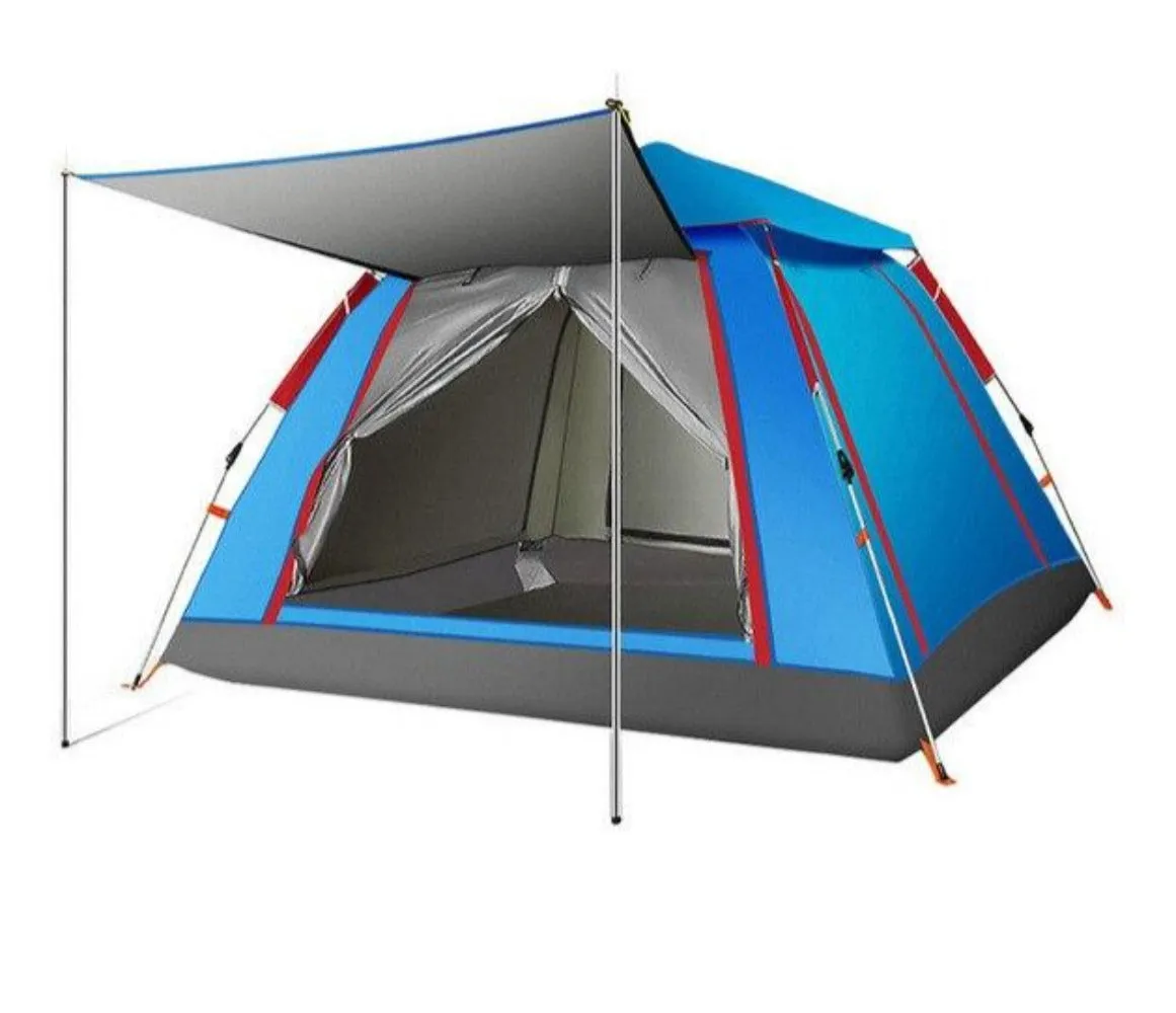 UV-Resistant Waterproof Camping Tent - Spacious Double Layer Design