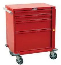 V-Series - Crash Cart Steel Body and Drawers 22 X 29.5 X 34 Inch Hammertone Gray (2)-3 Inch, (1)-6 Inch, (1)-12 Inch Drawer Configuration, 16.75 X 23 Inch Internal Drawer - V24-4B