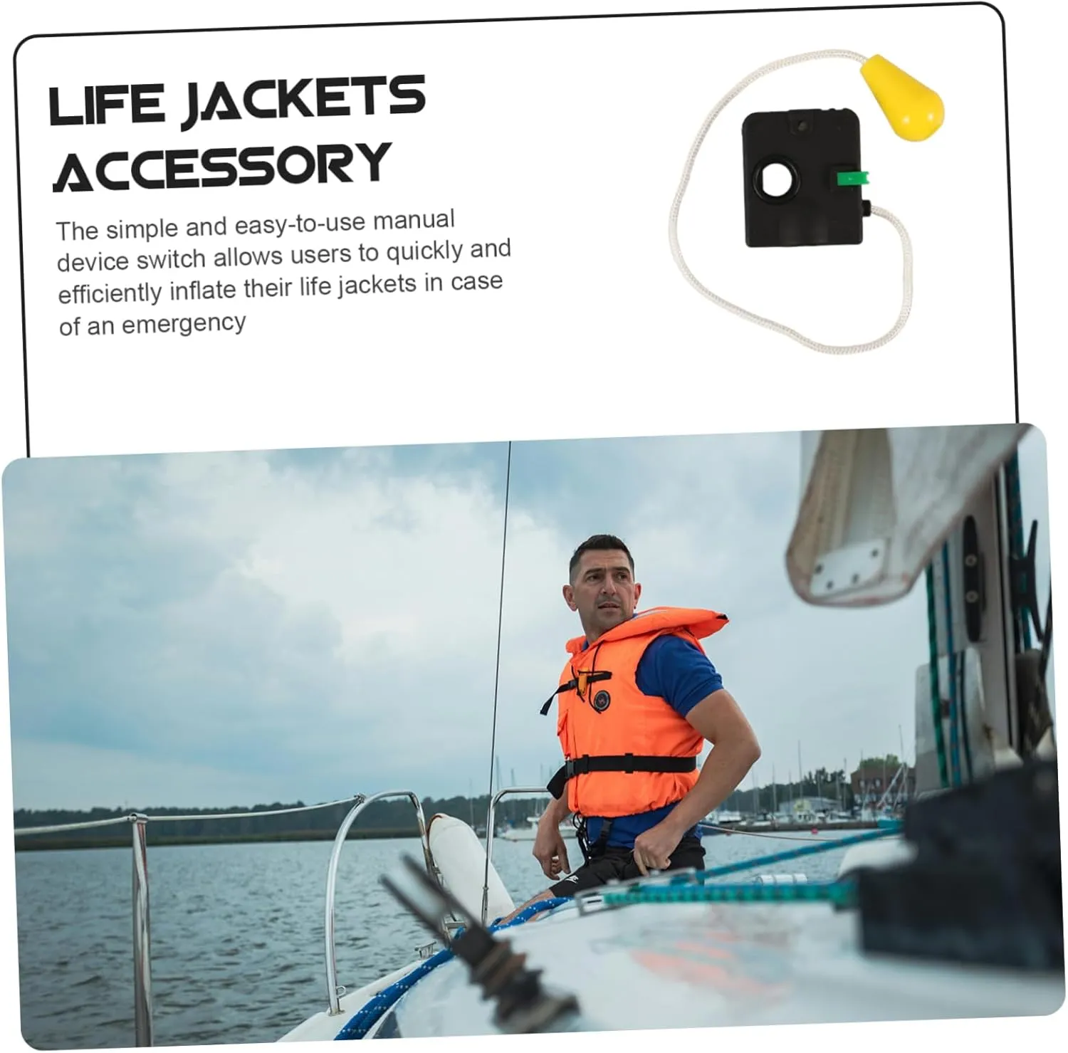 VANZACK Inflatable Switch an Fittings Gadget Manual Life Jackets Inflator Device Portable Life Jackets Inflator
