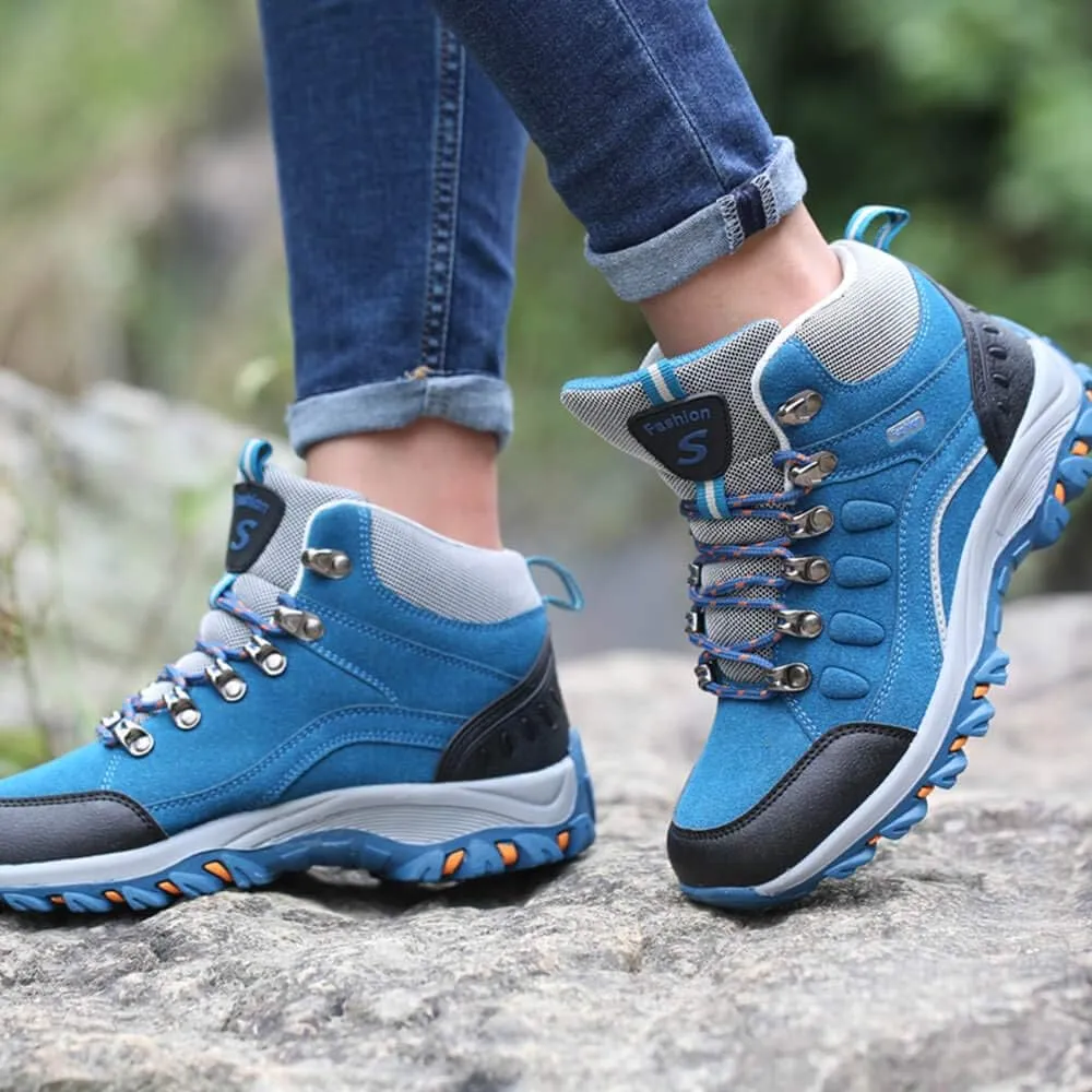 VARSKARC Women's Anti-Slip Lightweight Breathable Hiking Shoes Quick-Dry Trekking Shoes Low-Heeled Sneakers