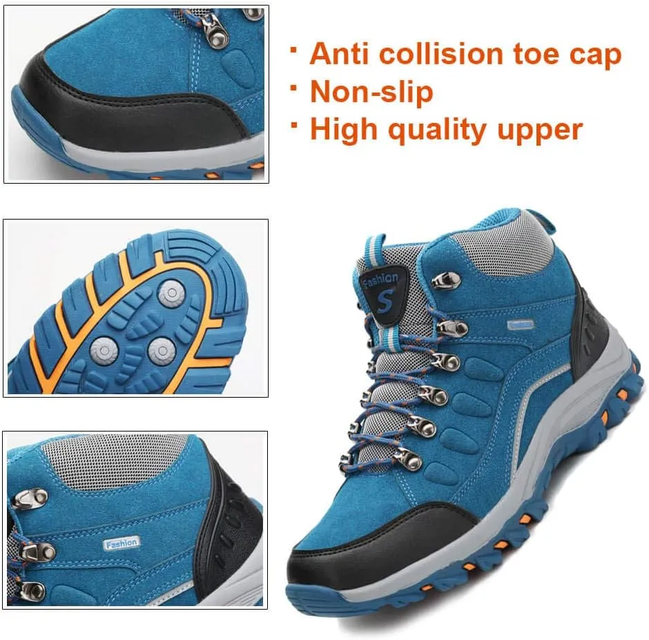 VARSKARC Women's Anti-Slip Lightweight Breathable Hiking Shoes Quick-Dry Trekking Shoes Low-Heeled Sneakers