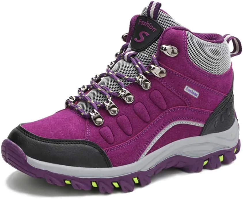 VARSKARC Women's Anti-Slip Lightweight Breathable Hiking Shoes Quick-Dry Trekking Shoes Low-Heeled Sneakers