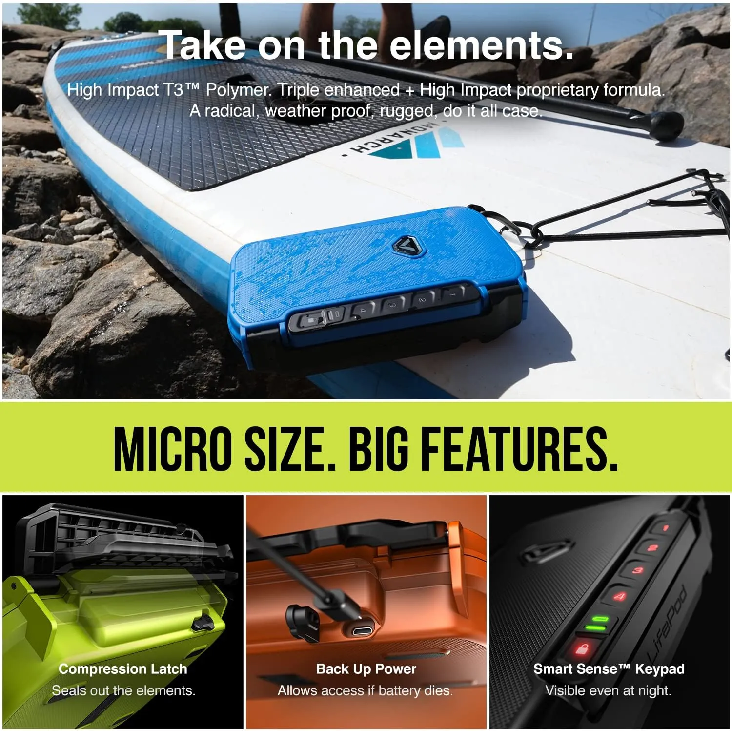 Vaultek LifePod X | High Capacity Waterproof Travel Case & Rugged Biometric Safe | Portable Organizer with Biometric Scanner, Backlit Keypad, Anti‑Impact Latch, Interior Foam | Signature Series Kit