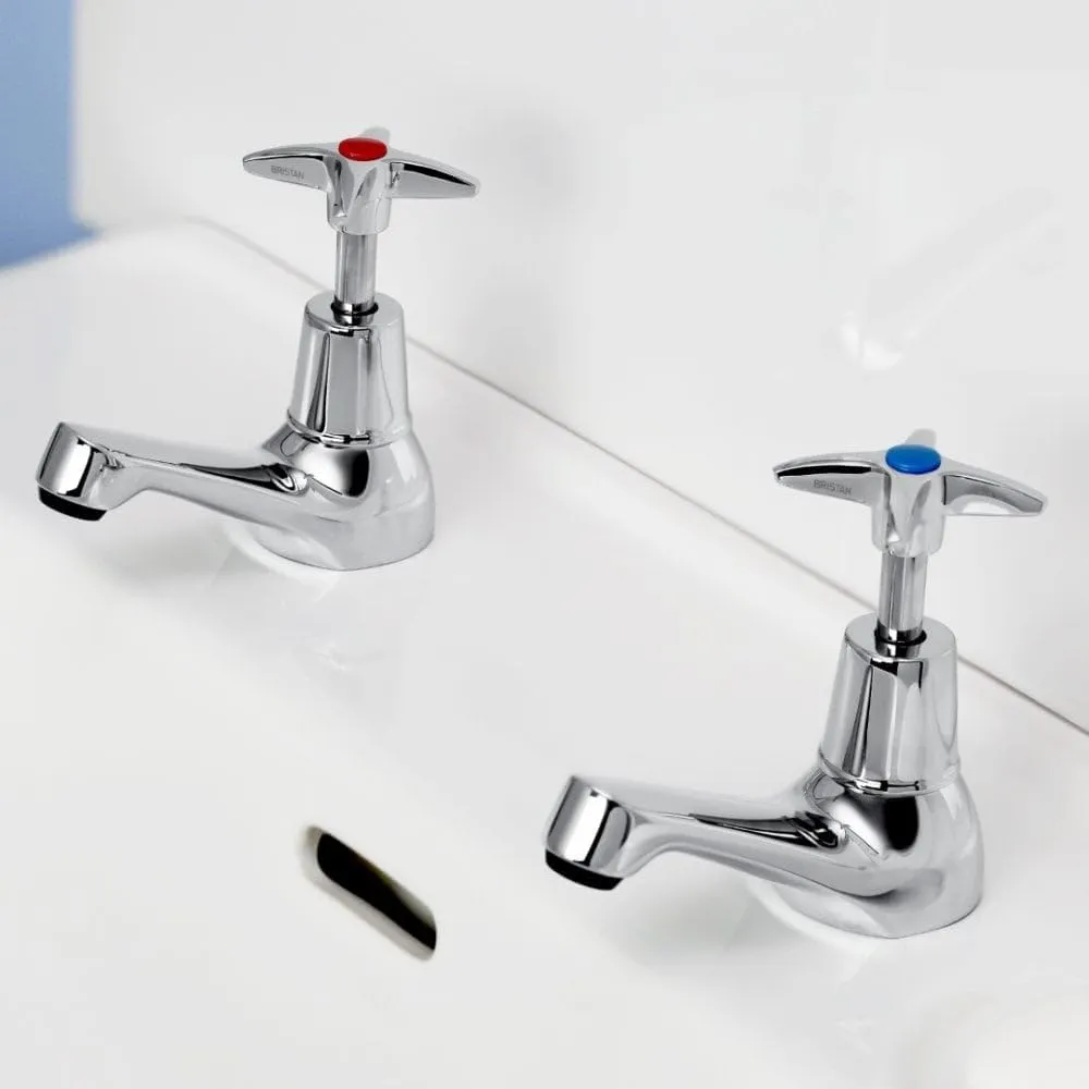 VAX 1/2 C 5412 Cross Top Basin Taps - Chrome Plated