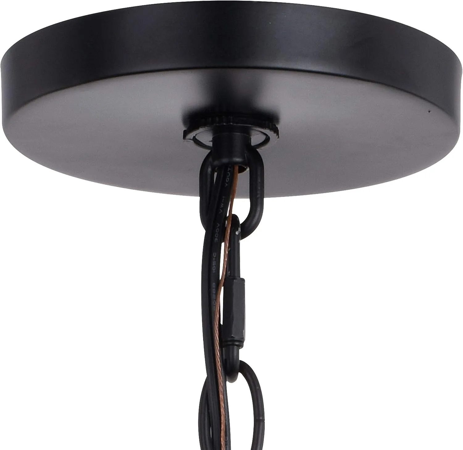 VAXCEL Grant 7-in Black Indoor Outdoor Farmhouse Mini Pendant Lantern, 1-Light Hanging Ceiling Light with Clear Glass Panels