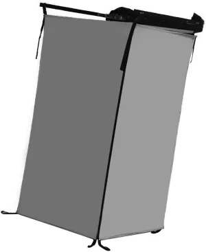 Vehicle Side Shower Tent Privacy Shelter Bathroom Overland Toilet Stall Changing Dressing Room for Tailgate Restroom Travel, Gray