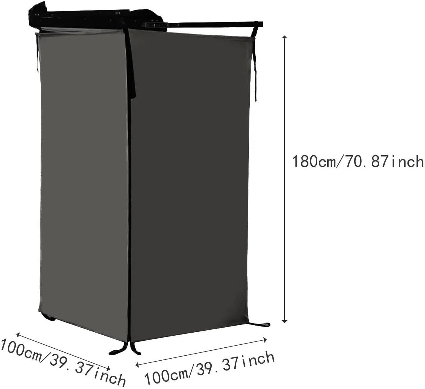 Vehicle Side Shower Tent Privacy Shelter Camping Portable Dressing Room Shower Room for SUV Trailer Truck Tailgate Restroom