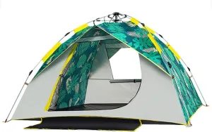 VejiA Tent Waterproof Anti- Tent Automatic Quick Setup Family Tent Outdoor Camping Tent able Tents Two Layer Tents Sunshade Outdoor