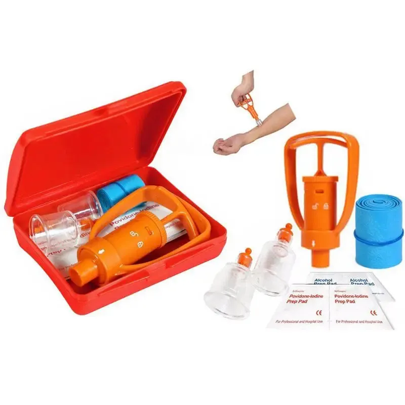 Venom Extractor Pump - First Aid Safety Kit for Emergency Snake Bites
