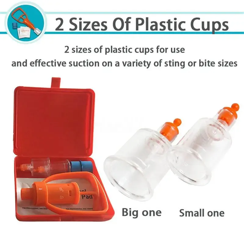Venom Extractor Pump - First Aid Safety Kit for Emergency Snake Bites
