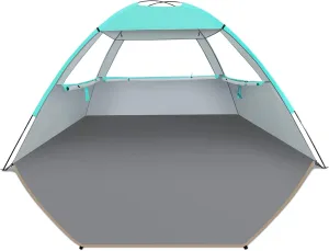 Venustas Beach Tent Sun Shelter for 3-10 Person, UPF 50  UV Protection Canopy, Lightweight and Easy Setup Cabana, Portable Beach Shade