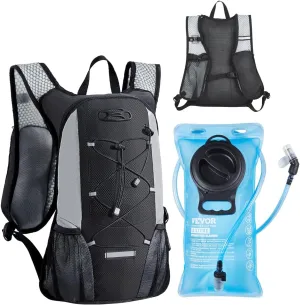VEVOR Hydration Backpack, Water Backpack with TPU Water Bladder, Tactical Molle Hiking Hydration Pack with Storage for Men Women, Hydro Water Daypack for Hiking Running Cycling Camping