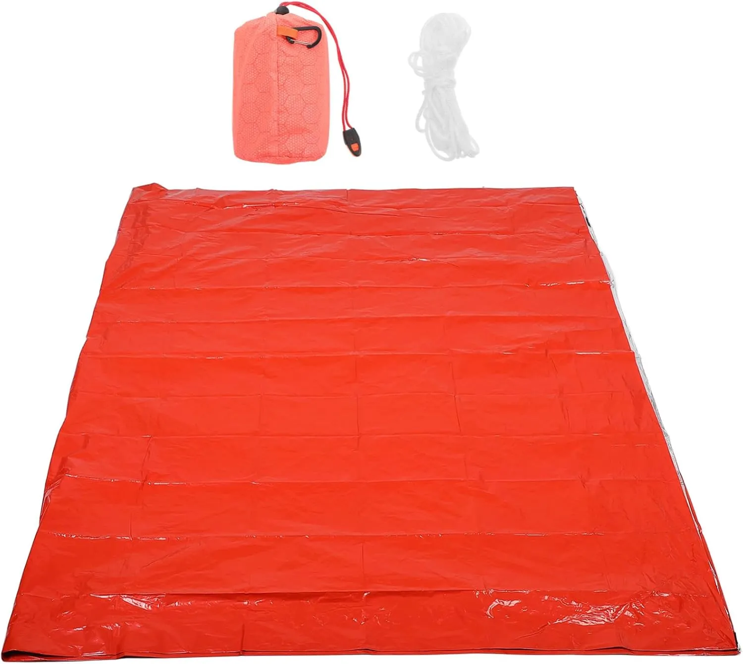 VICASKY 1 Set Emergency Survival Sleeping Tent Thermal Bivy Sack Warm Keeping Blanket for Camping Hiking Durable Protection Multipurpose Emergency Shelter