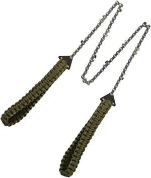 VICASKY Outdoor Adventure Steel Pocket Saw Woven Rope Survival Cutting Tool for Camping Cord Saw