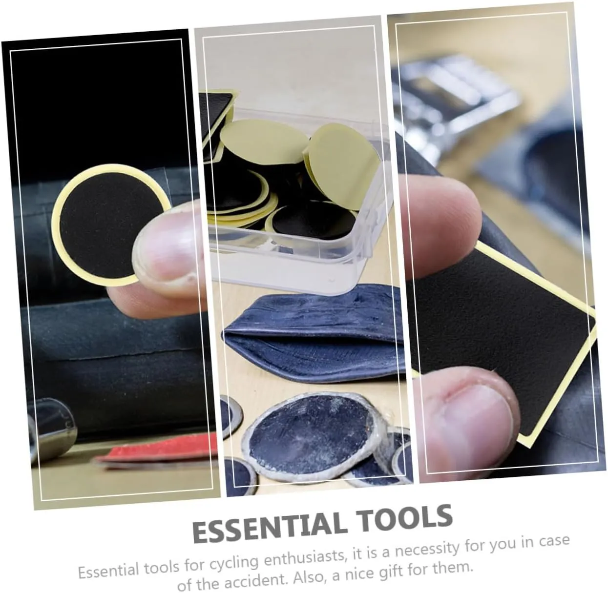 VICASKY Versatile Bike Tire Re Kit Patch for Easy Tire Maintenance Portable Tool for Quick Re Road Trail