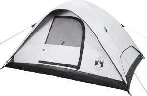 vidaXL Family Tent Dome 6-Person White Blackout Fabric Waterproof