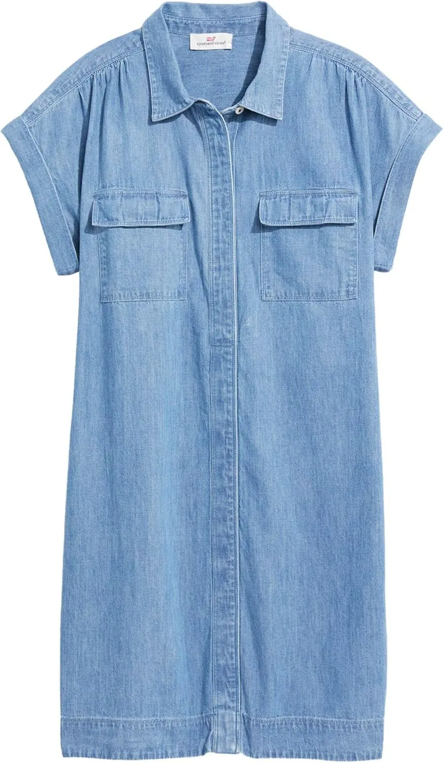 vineyard vines Women's Chambray Utility Margo Shirtdress
