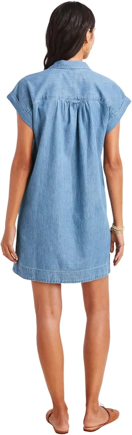 vineyard vines Women's Chambray Utility Margo Shirtdress