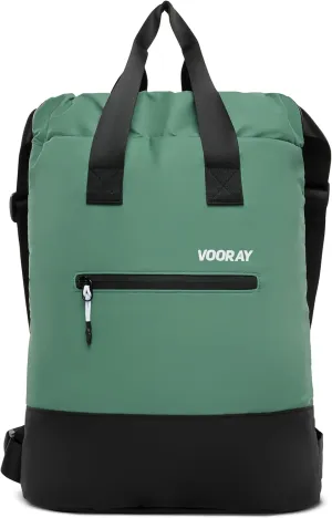 VOORAY 23L Flex Cinch Drawstring Backpack, Sage – Lightweight Travel Bag, Sports Gym Backpack for Women & Men, Weekender Bag