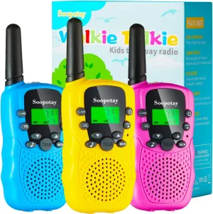 Walkie Talkies for Kids, Walkie Talkie Toys for Girls Boys, Outdoor Toys for Ages 4-8-12, Built-in Flashlight, 22 Channels, Birthday Gifts for 3 4 5 6 7 8 9 10 Year Old Girl Boys