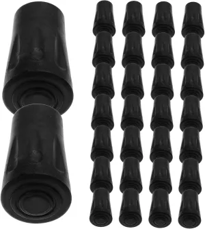 Walking Pole Replacement Tips 50pcs Trekking Poles Tips Covers Durable Rubber for Hiking Skiing Anti-Slip Shock Absorbing