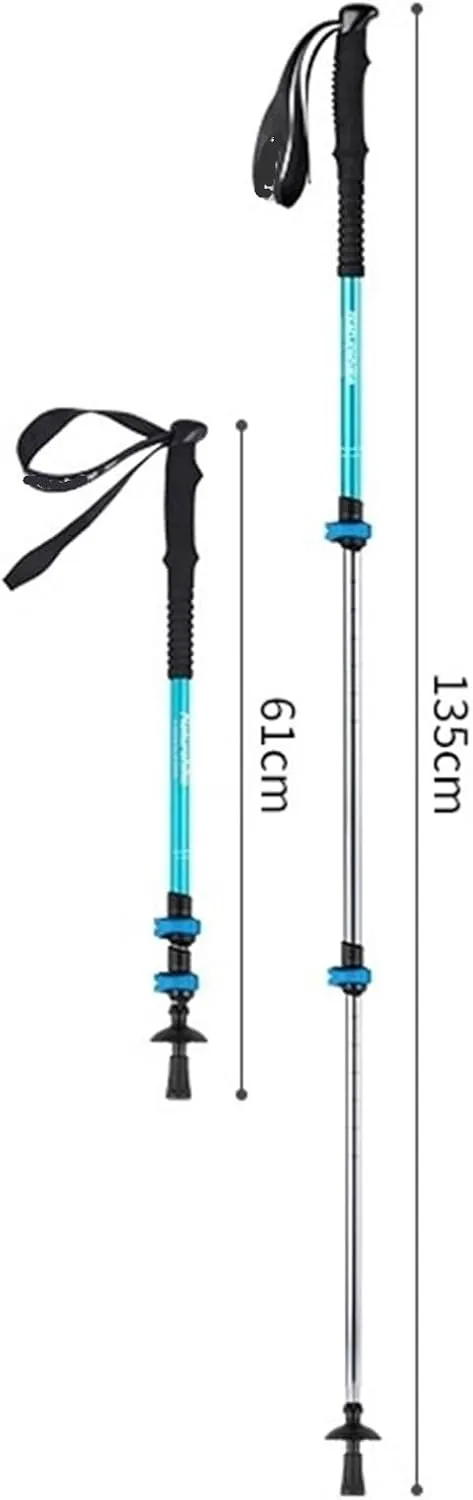 Walking Stick Hiking Poles Lightweight Aluminum Alloy Trekking Poles for Exploration Backpacking Climbing Camping Hiking Gear Trekking Poles
