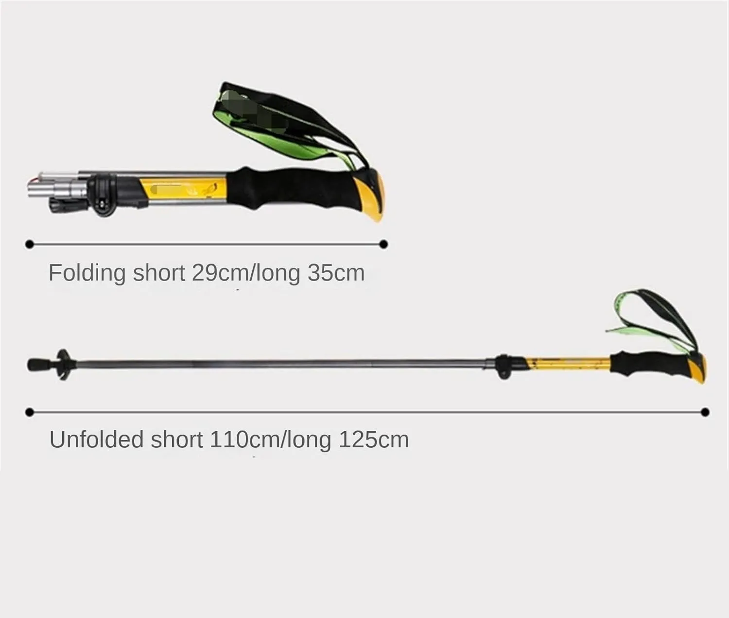 Walking Stick Hiking Poles Lightweight Hiking Poles Folding Trekking Pole Aluminum Walking Sticks for Camping Hiking Gear Trekking Poles