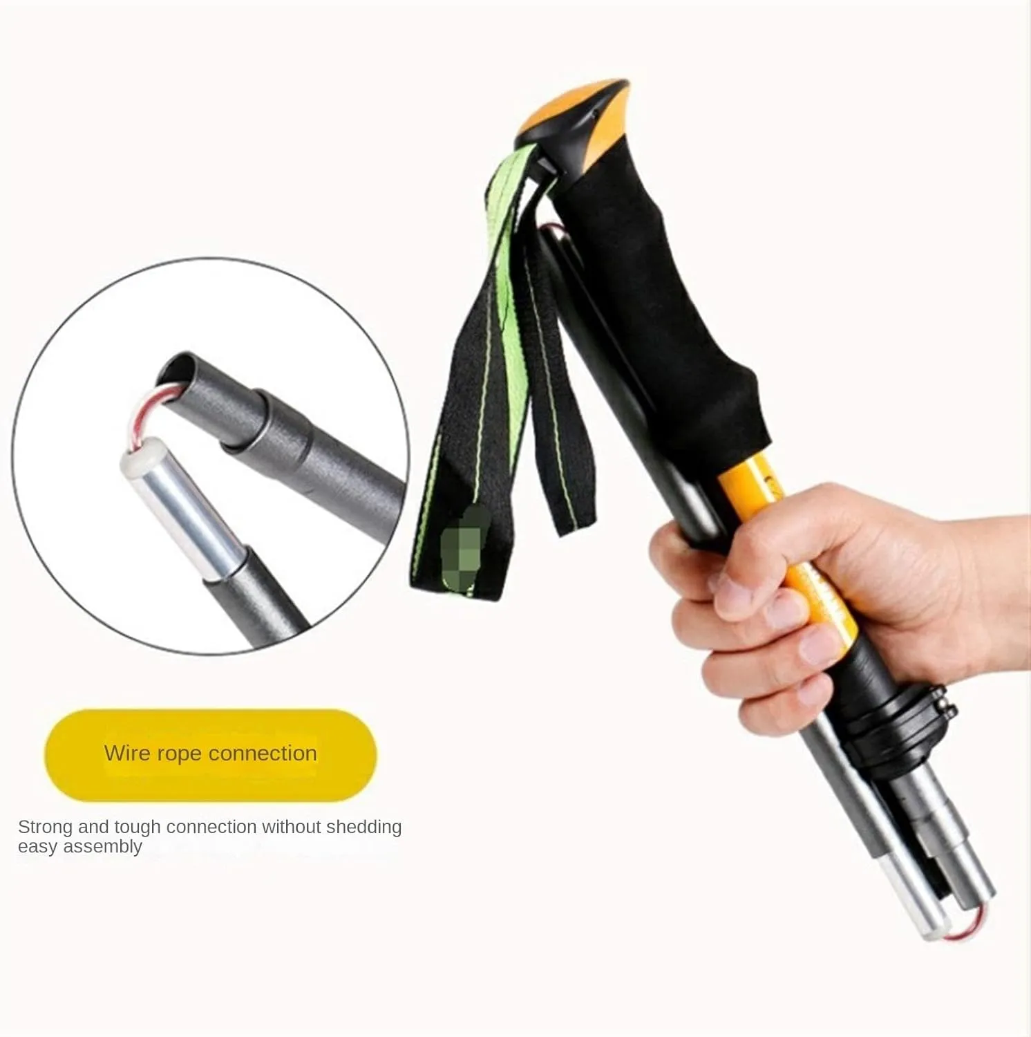 Walking Stick Hiking Poles Lightweight Hiking Poles Folding Trekking Pole Aluminum Walking Sticks for Camping Hiking Gear Trekking Poles