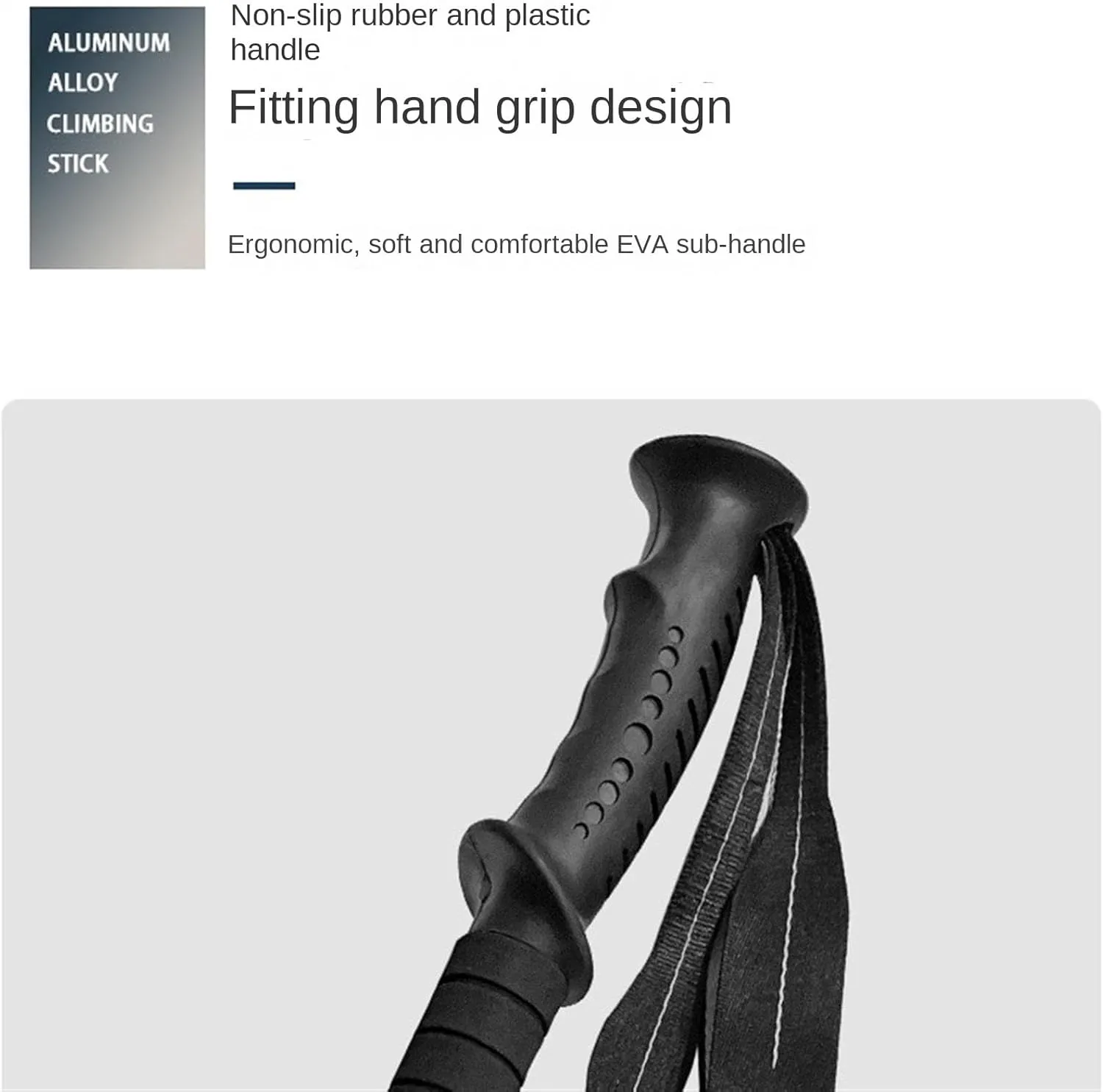 Walking Stick Hiking Poles Outdoor Trekking Poles Walking Poles Mountain Climbing Telescopic Lightweight Aluminum Alloy Hiking Gear Trekking Poles