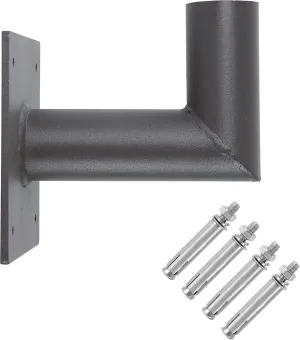Wall Mount L Shape Bracket for Slip Fit Light LED Parking Lot Lights Shoebox Pole Lighting for Street Area Stadium (2 3/8inch-90 Degree Angle)