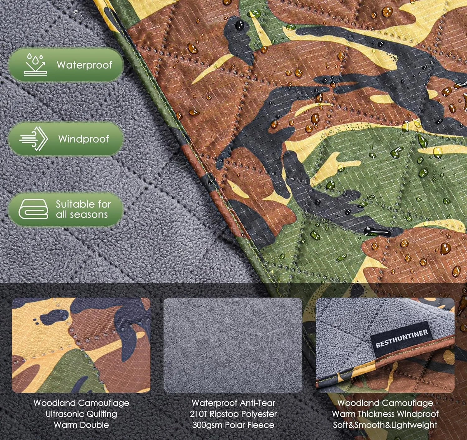 Warm Blanket with Fleece Lining,Large Stadium Blanket,Waterproof,Thermal,Sleeping Gear for Camping,Emergency,Space,Car Blanket,Airplane,Hiking,Picnic.
