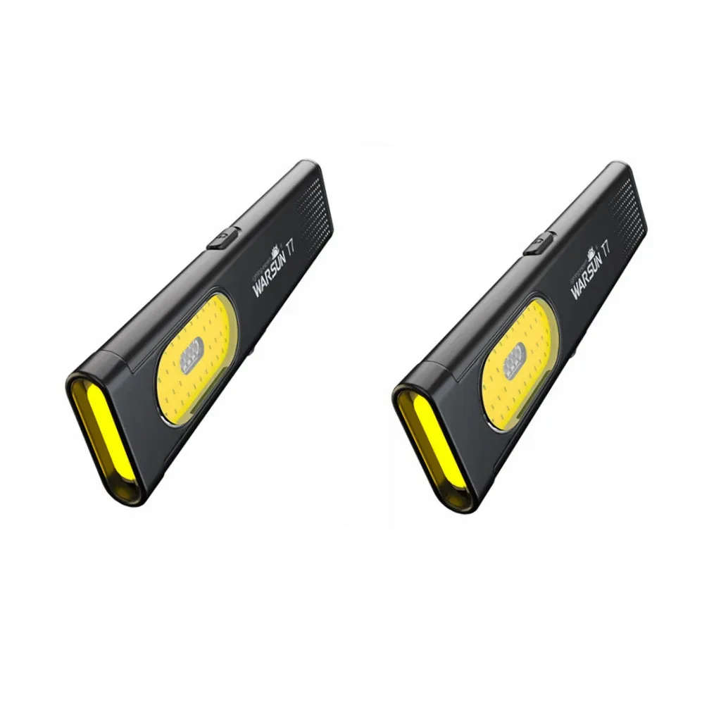 WARSUN T7 600 Lumen USB-C Rechargeable Mini Keychain Flashlight with Magnet
