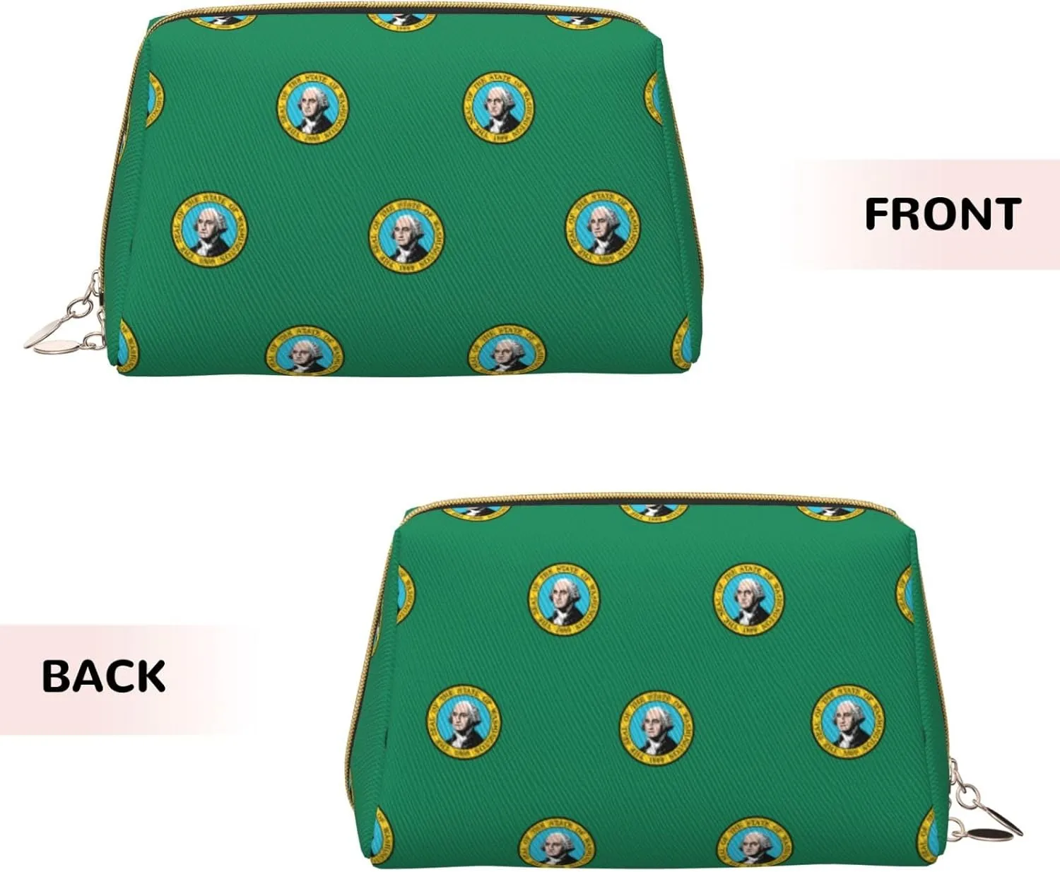 Washington Flag Toiletry Travel Bag, Portable Cosmetic Organizer For Women, On-The-Go