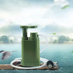 Water Filter Outdoor Survival Portable Outdoor Camping Water Filter Personal Filter Table Water Filter with 0.01 Micron Water Filter for The Willingness of Hiking (Color : A)