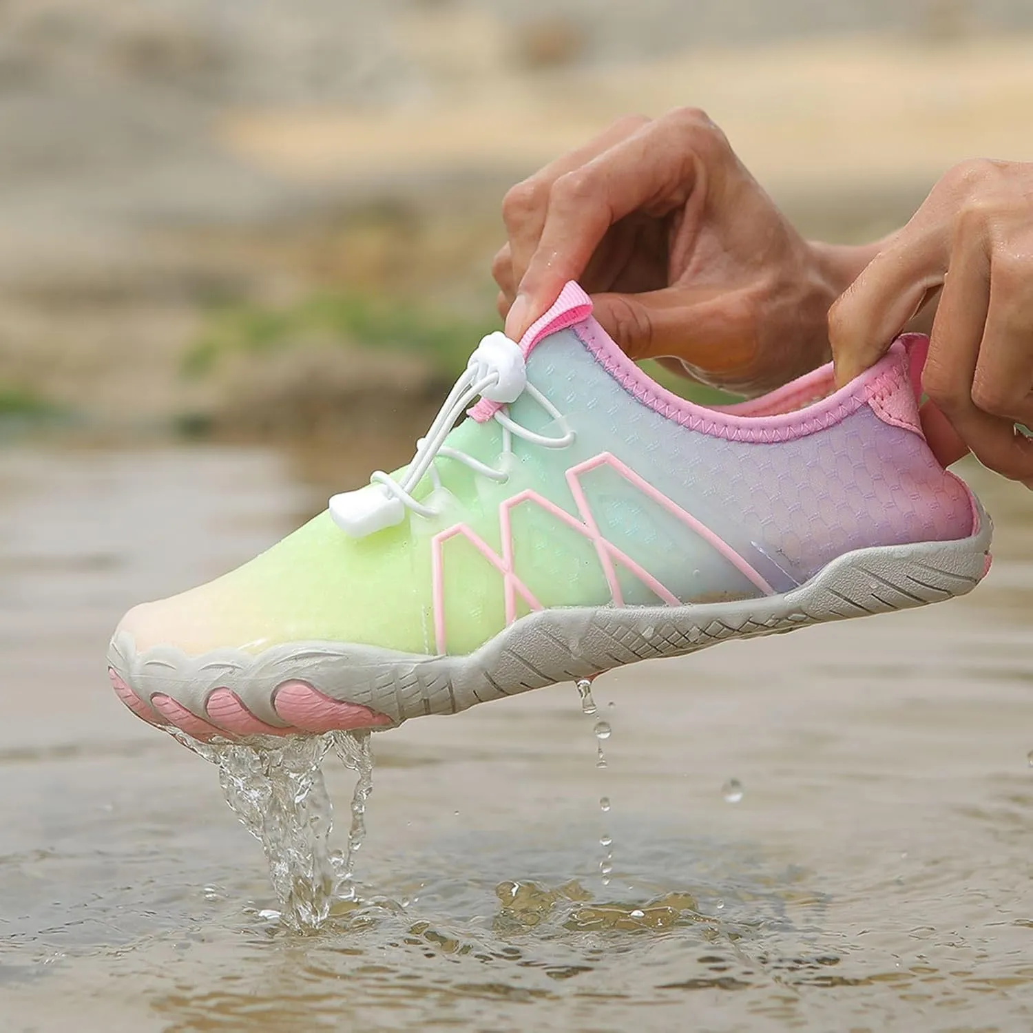 Water Shoes for Men Women Beach Barefoot Waterproof Trail Running Healthy Walking Athletic Running Footwear