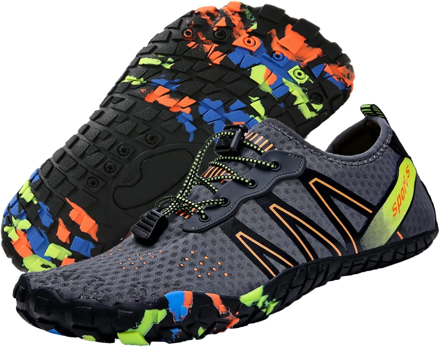 Water Shoes Men Women Barefoot Shoes Outdoor for Beach Aqua Swim Pool River Water Quick Dry Boating Fishing Diving Surfing with Yoga Aerobics