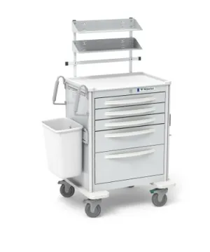Waterloo Industries - Suture Cart Aluminum 24.5 X 29 X 39 Inch Light Gray 16.5 X 22 Inch, Drawer Height: Three 3 Inch Drawer, One 6 Inch Drawer, One 9 Inch Drawer - UMGKA-33369-LTG