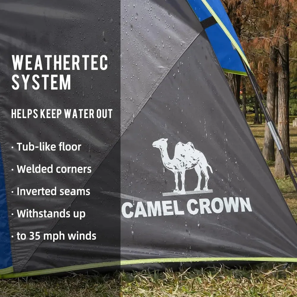 Waterproof Camping Tent for 4 to 6 People Easy Setup