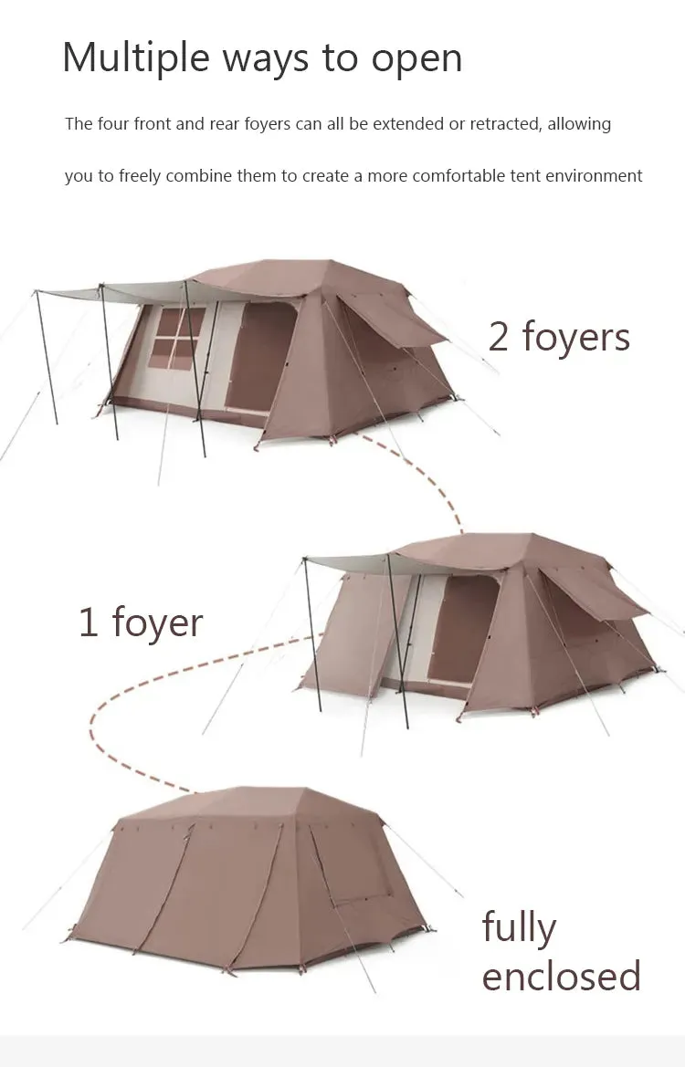 Waterproof Chanodug 1.9 4 x 2.8 Tent QuickOpen Spacious Camping Portable Customer-oriented Secret sale x - People 6-8 for meters