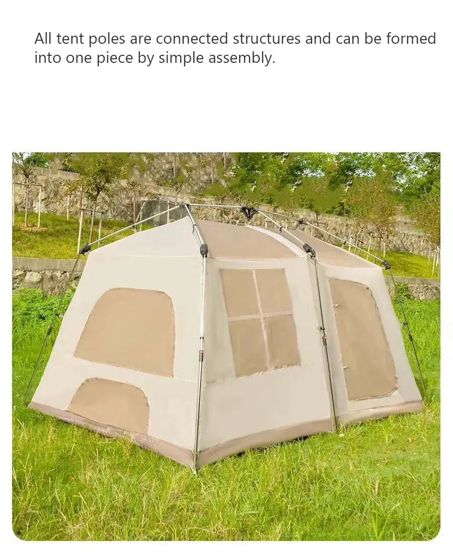 Waterproof Chanodug 1.9 4 x 2.8 Tent QuickOpen Spacious Camping Portable Customer-oriented Secret sale x - People 6-8 for meters