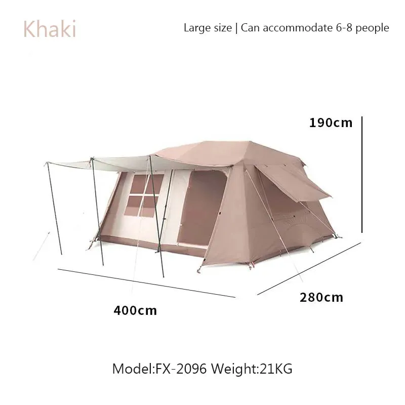 Waterproof Chanodug 1.9 4 x 2.8 Tent QuickOpen Spacious Camping Portable Customer-oriented Secret sale x - People 6-8 for meters