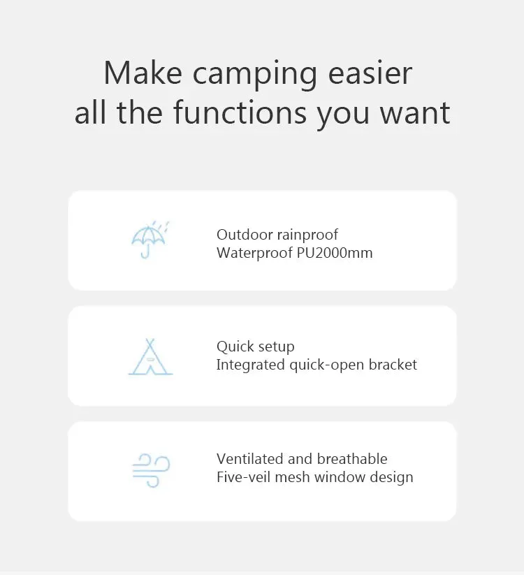 Waterproof Chanodug 1.9 4 x 2.8 Tent QuickOpen Spacious Camping Portable Customer-oriented Secret sale x - People 6-8 for meters