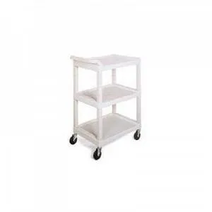 Welch Allyn - Utility Cart Polyethylene 17.25 X 26.75 X 39.25 Inch Beige 15 X 24 Inch Shelves - 08265-0000