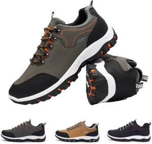 WENOREG Men’s Low-Top Non-Slip Gomehut Sneakers,Fashion Good Arch Support Breathable Trekking Trails Sneakers Extended Width Foot and Heel Comfortable Breathable Hiking Walking Shoes