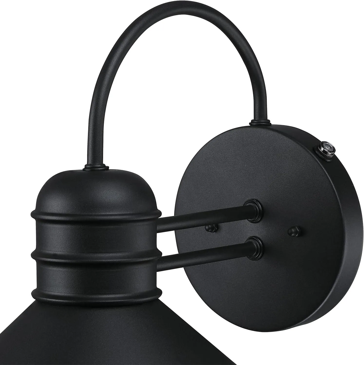 Westinghouse 6120500 Watts Creek Craftsman-Style One Light Outdoor Wall Fixture with Dusk to Dawn Sensor, Textured Black Finish