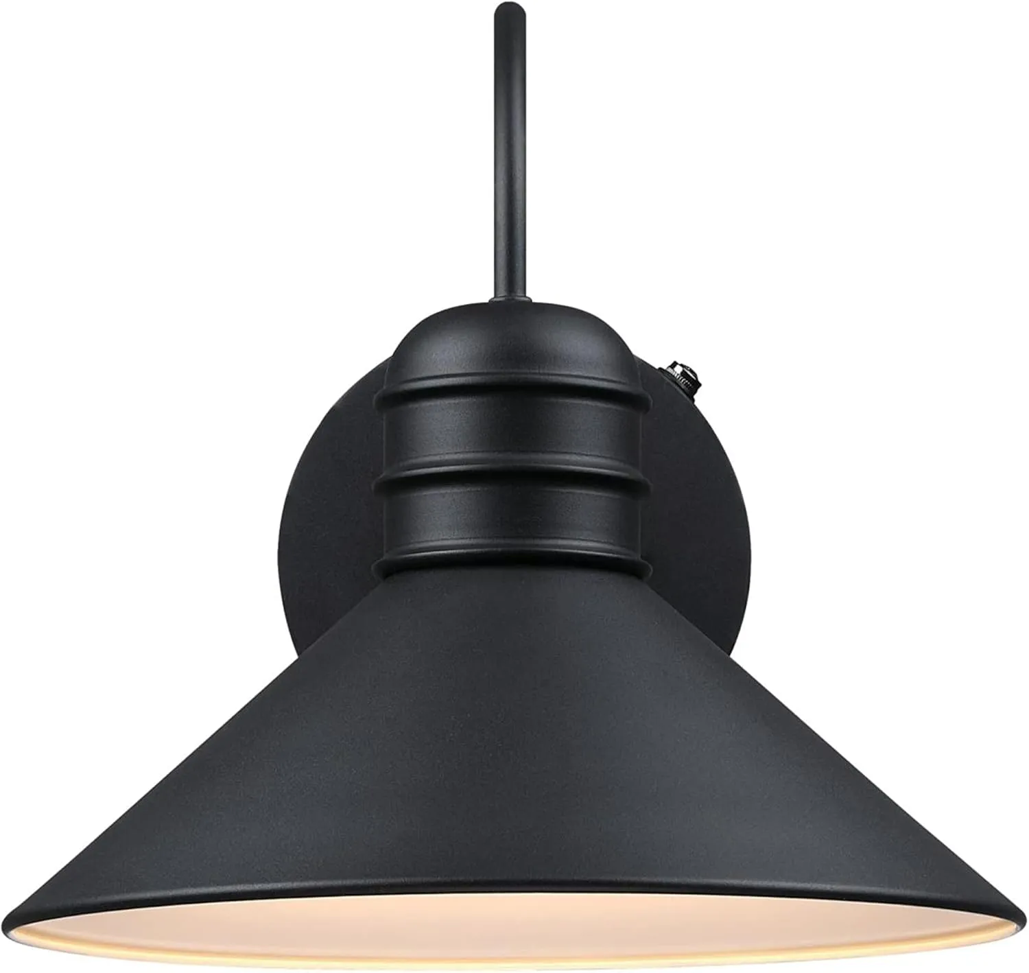 Westinghouse 6120500 Watts Creek Craftsman-Style One Light Outdoor Wall Fixture with Dusk to Dawn Sensor, Textured Black Finish