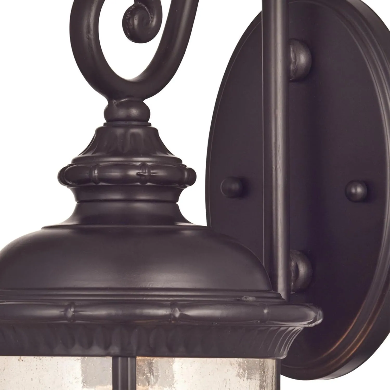 Westinghouse 6230600 New Haven One-Light Exterior Wall Lantern on Steel with Clear Seeded Glass, Black,Oil Rubbed Bronze Finish, (1 Pack)