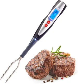 Westmark Barbecue Fork With Thermometer, 15.2 x 1.7 x 1.5 inches, Stainless Steel