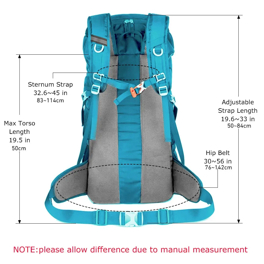 WESTTUNE 50L Hiking Backpack with Rain Cover – Durable Outdoor Rucksack for Trekking & Camping