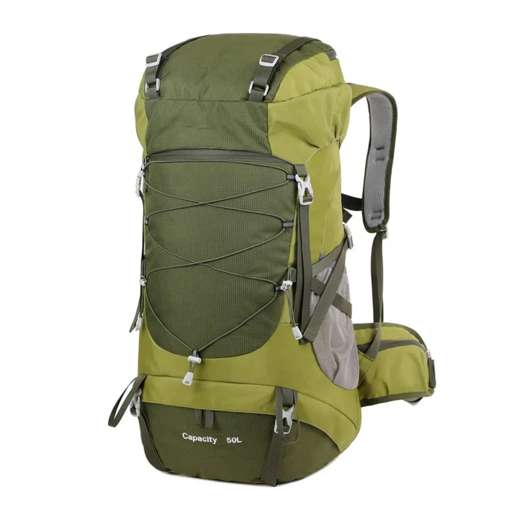 WESTTUNE 50L Hiking Backpack with Rain Cover – Durable Outdoor Rucksack for Trekking & Camping
